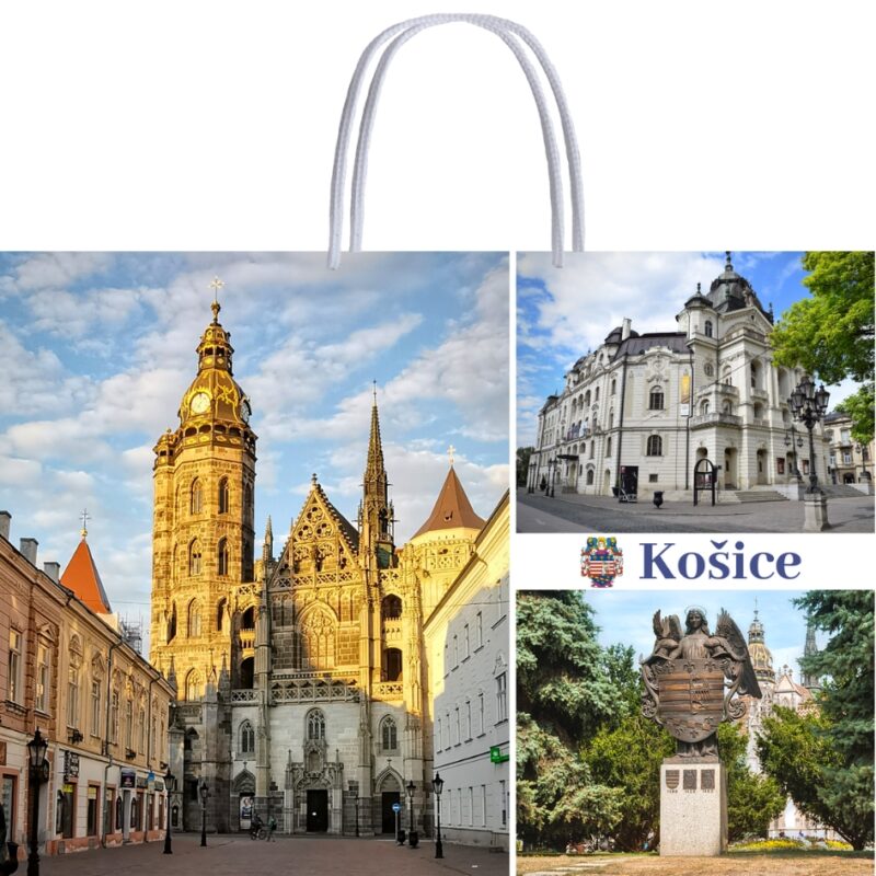 Košice 1, papierová taška,10ks