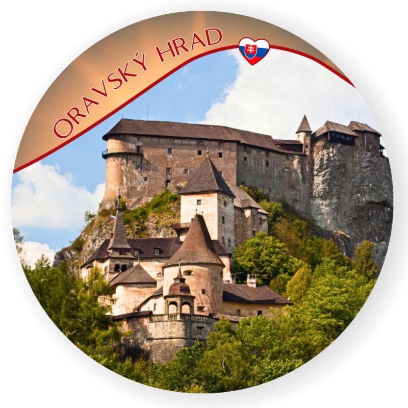 Oravský hrad 1- podložky pod pohár,8kusov