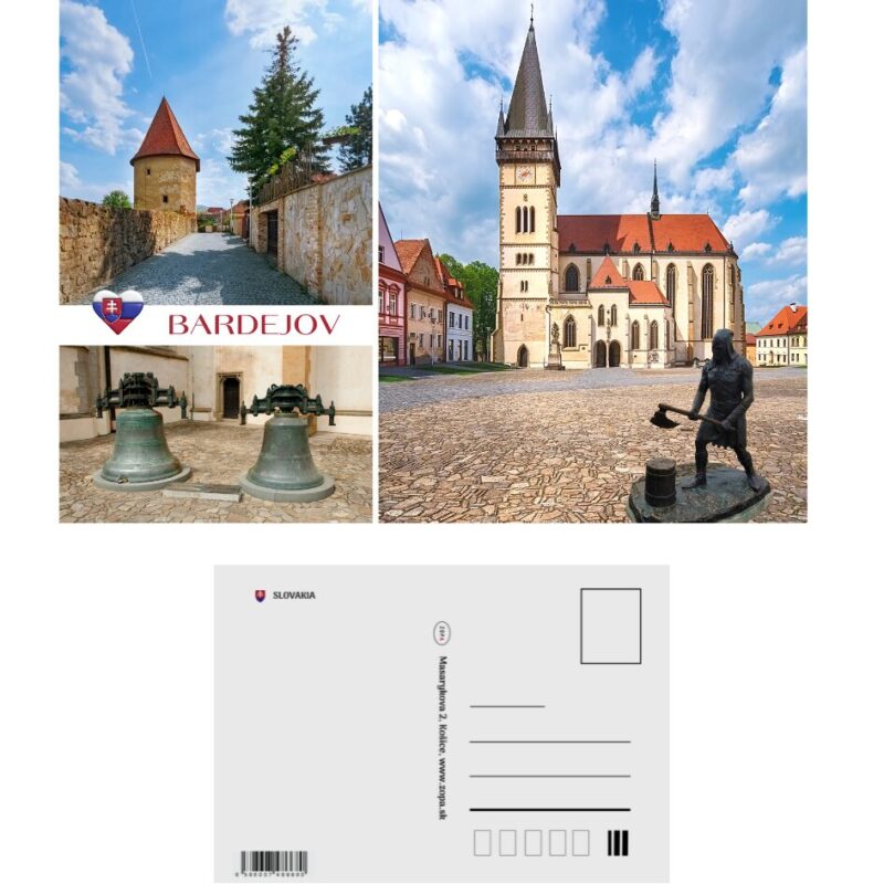 Bardejov 1, pohľadnica,20ks