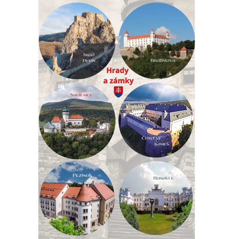 Hrady č.1, nálepky