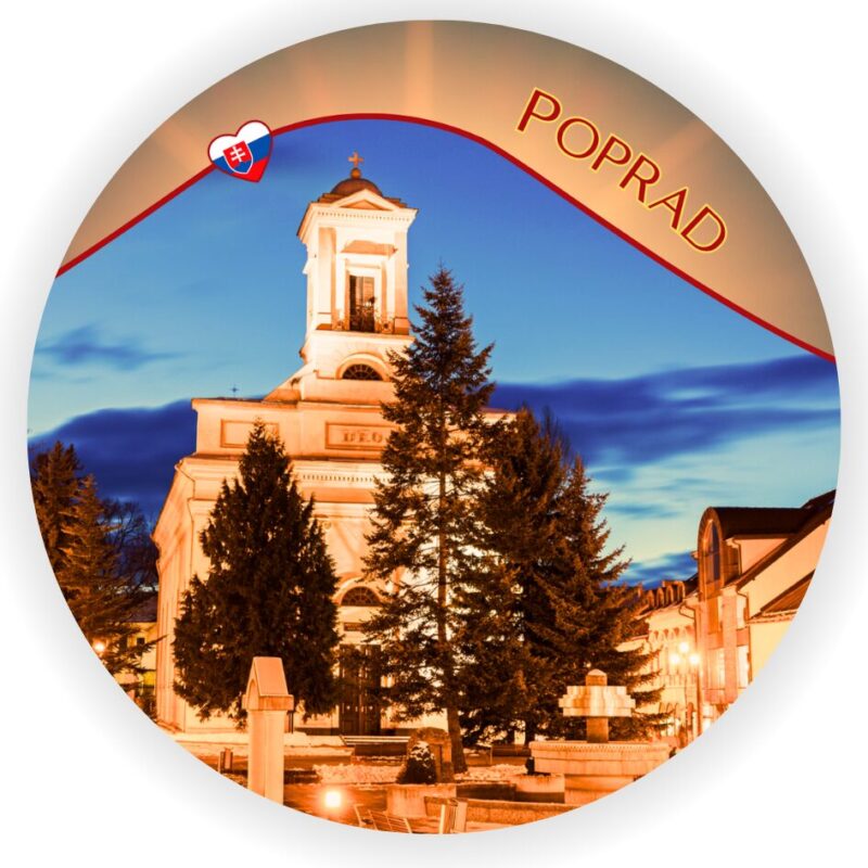 Poprad 1 - podložky pod pohár,8kusov