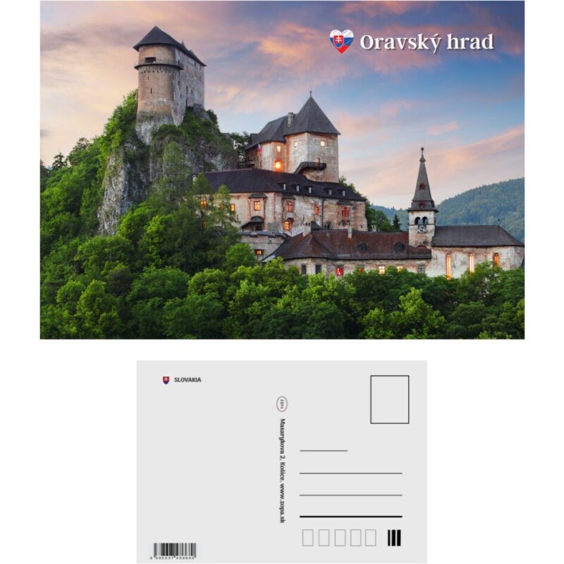 Oravský hrad 1, pohľadnica,20ks